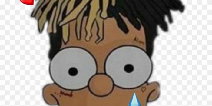 840x1064 xxxtentacion #bart #simpson #sad #supreme #simpsons - Simpson Look