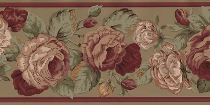 1440x596 45+] Victorian Rose Wallpaper Border on WallpaperSafari