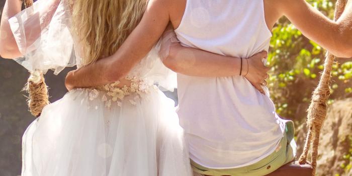 1440x2560 Gown, Romance, Happy, Couple, Wedding Dress Wallpaper for Google