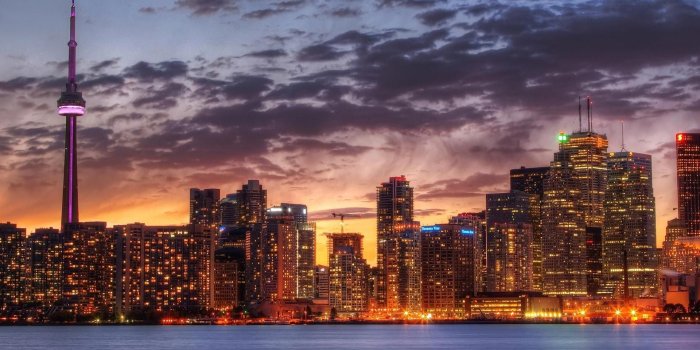 1920x1080 Wonderful Toronto Cityscape At Sunset wallpaper free | Manscapes