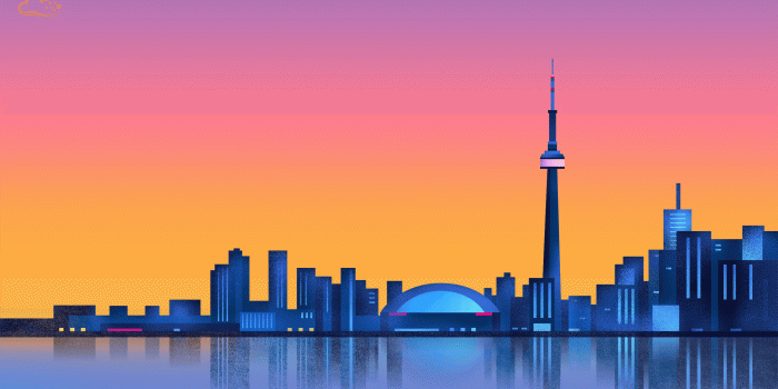 2560x1440 city, #sunset, #minimalism, #reflection, #Toronto | 2560x1440