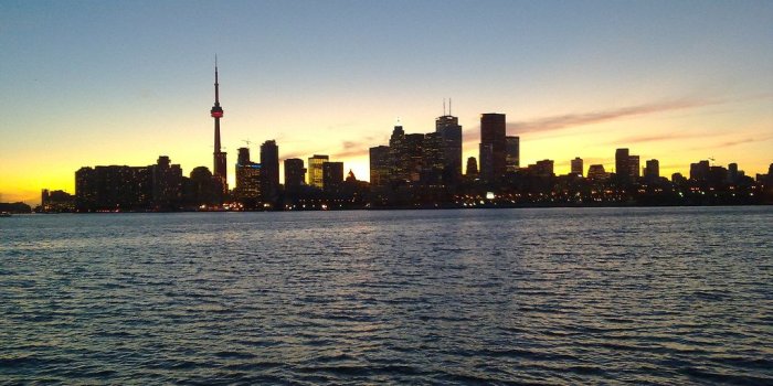 1024x768 Sunset skyline water view of Toronto | Sonya Bobb