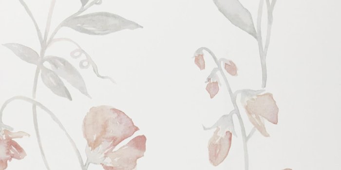 1600x2000 Serena & Lily Sweet Pea Blush Pink White Floral Wallpaper