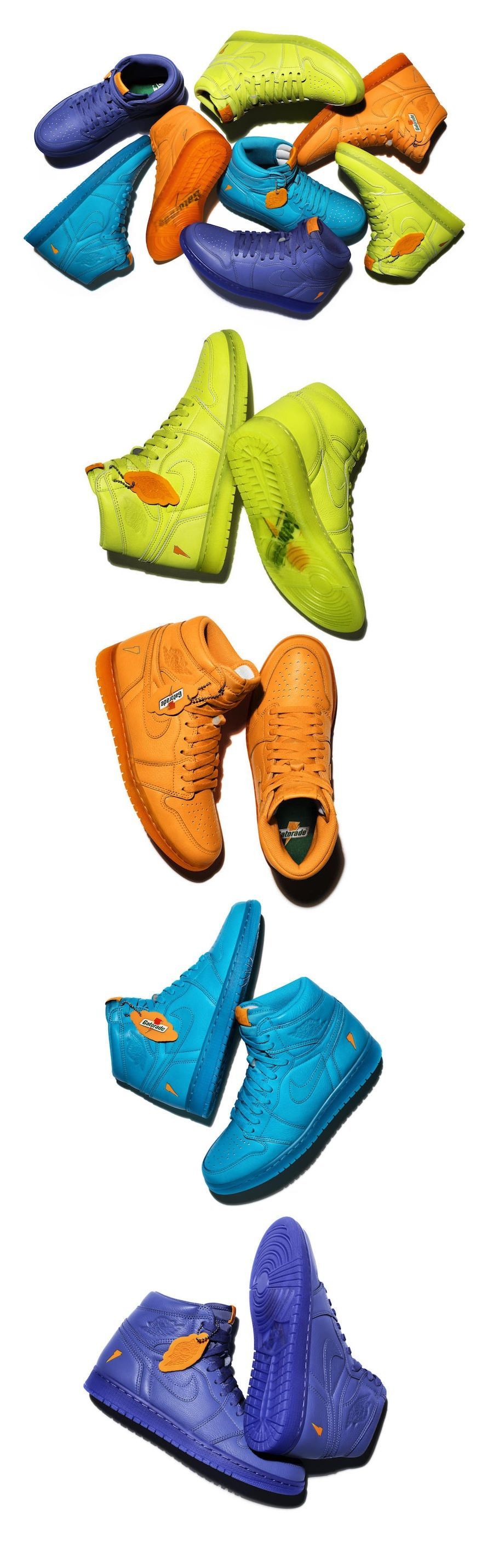 900x2860 Air Jordan 1 Retro Gatorade Pack Purchase Links - Gatorade Jordan 1