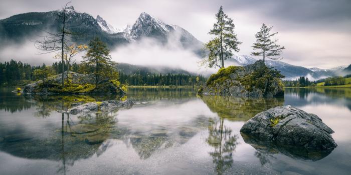 1500x1000 Photo Wallpaper Rainy Morning At Hintersee