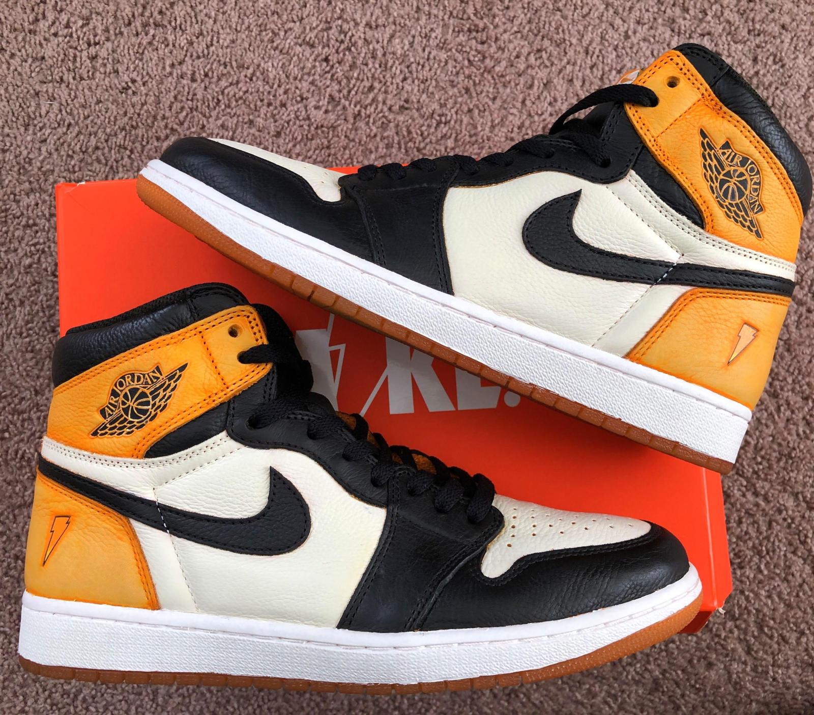 3444x3024 My custom pair of Gatorade 1s with a faded orange look. : Sneakers