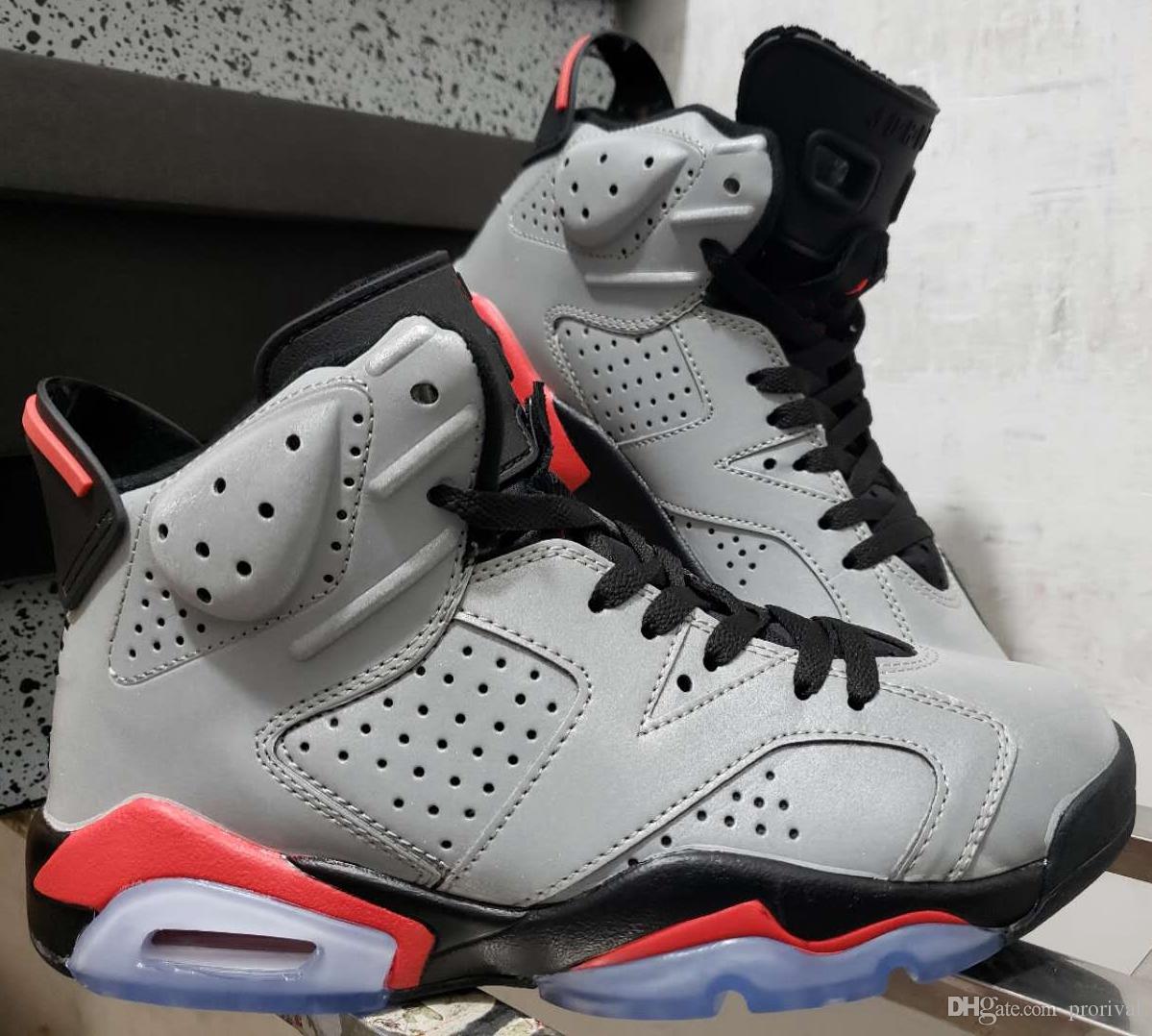 1199x1078 2019 New JSP 6 Reflective Bugs Bunny Men Basketball Shoes 3M 6s Silver  Reflect Carmine Gatorade Trainers Sports Infrared Sneakers Size 7-13