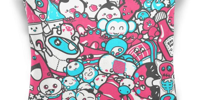 1200x1200 Amazon.com: Lttedeng Kawaii Candy Wallpaper Fashion Throw Pillow