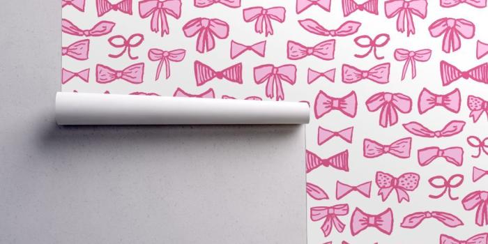 1024x1024 bows // pink beauty fashion print for cute little sweet girls in