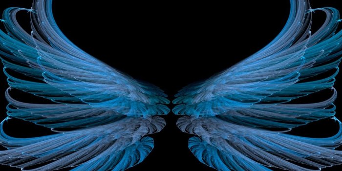 1280x900 Download 1280x900 - Black, Blue, Bright, White, Wings Wallpaper