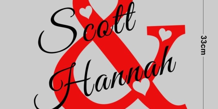 1000x1000 Creative Custom The Name Of Husband And Wife Love Wall - Graphic