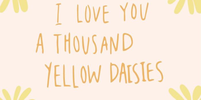 1242x2208 I Love You A Thousand Yellow Daisies Wallpaper Gilmore Girls
