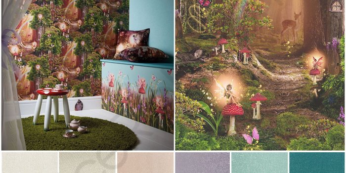 1600x1600 Details about ARTHOUSE IMAGINE FUN MAGIC FAIRY GARDEN & PLAIN GLITTERATI  GLITTER WALLPAPER