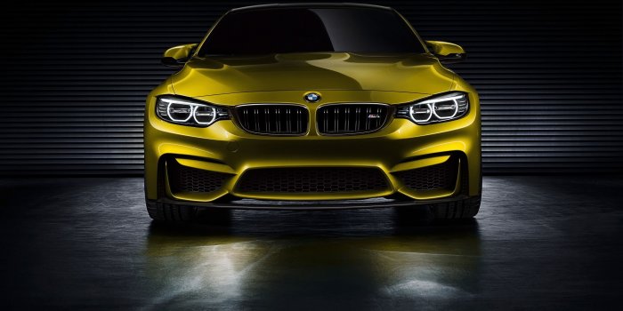 2560x1600 BMW M4 Coupe Concept 2013 (Golden) Front View - BMW Wallpaper