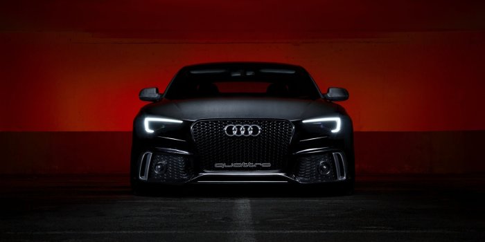 5120x3200 Black Audi S5 Front View - Dark wallpaper