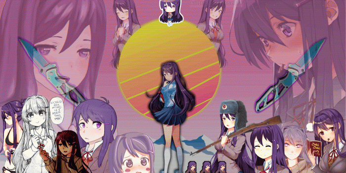 1920x1080 Aesthetic Vaporwave Yuri HD Wallpaper