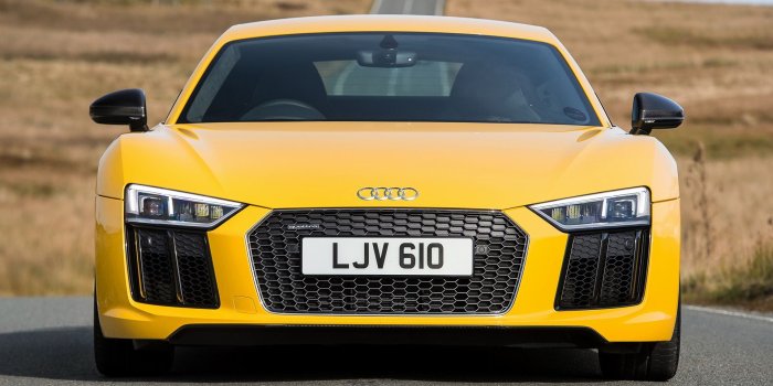 1920x1080 Download 1920x1080 Audi R8 V10 Plus, Yellow, Luxury, Cars, Front