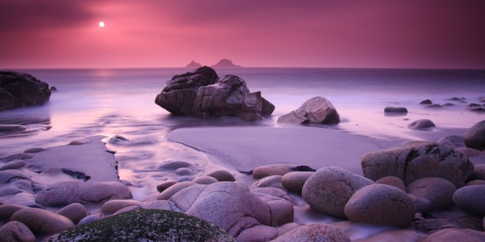 2560x1440 Purple Sunset ❤ 4K HD Desktop Wallpaper for 4K Ultra HD TV • Dual