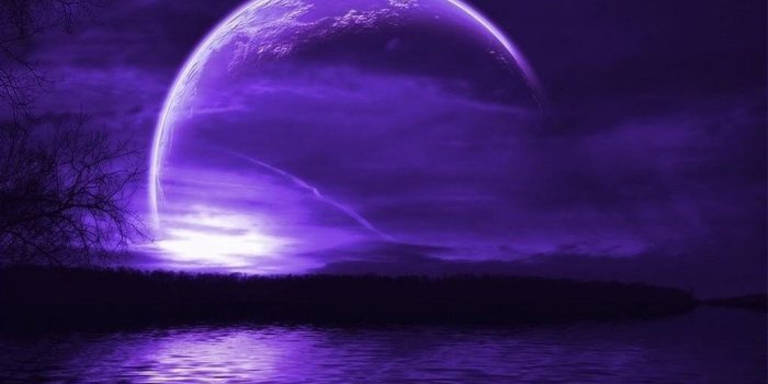 1024x768 High Definition purple moon desktop wallpaper | High Definit…