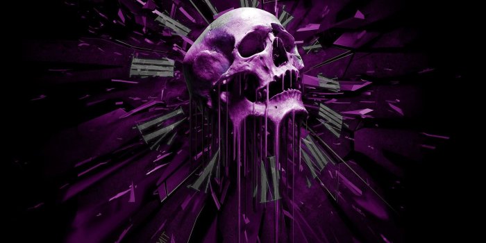 1920x1200 Skull dark purple desktop wallpaper - Free HD Wallpapers