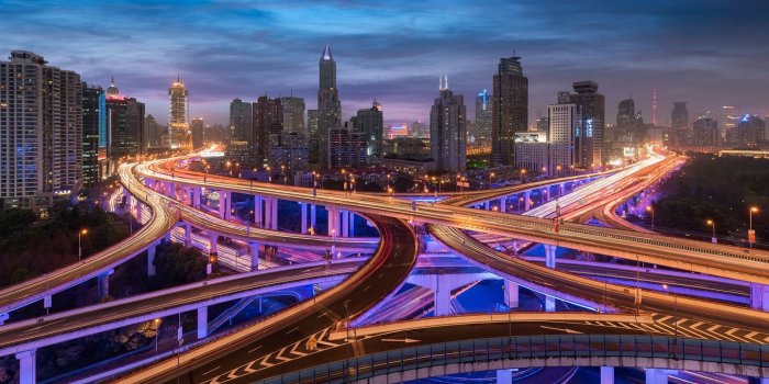 1920x1200 Download wallpapers Shanghai, morning, skyscrapers, metropolis, city