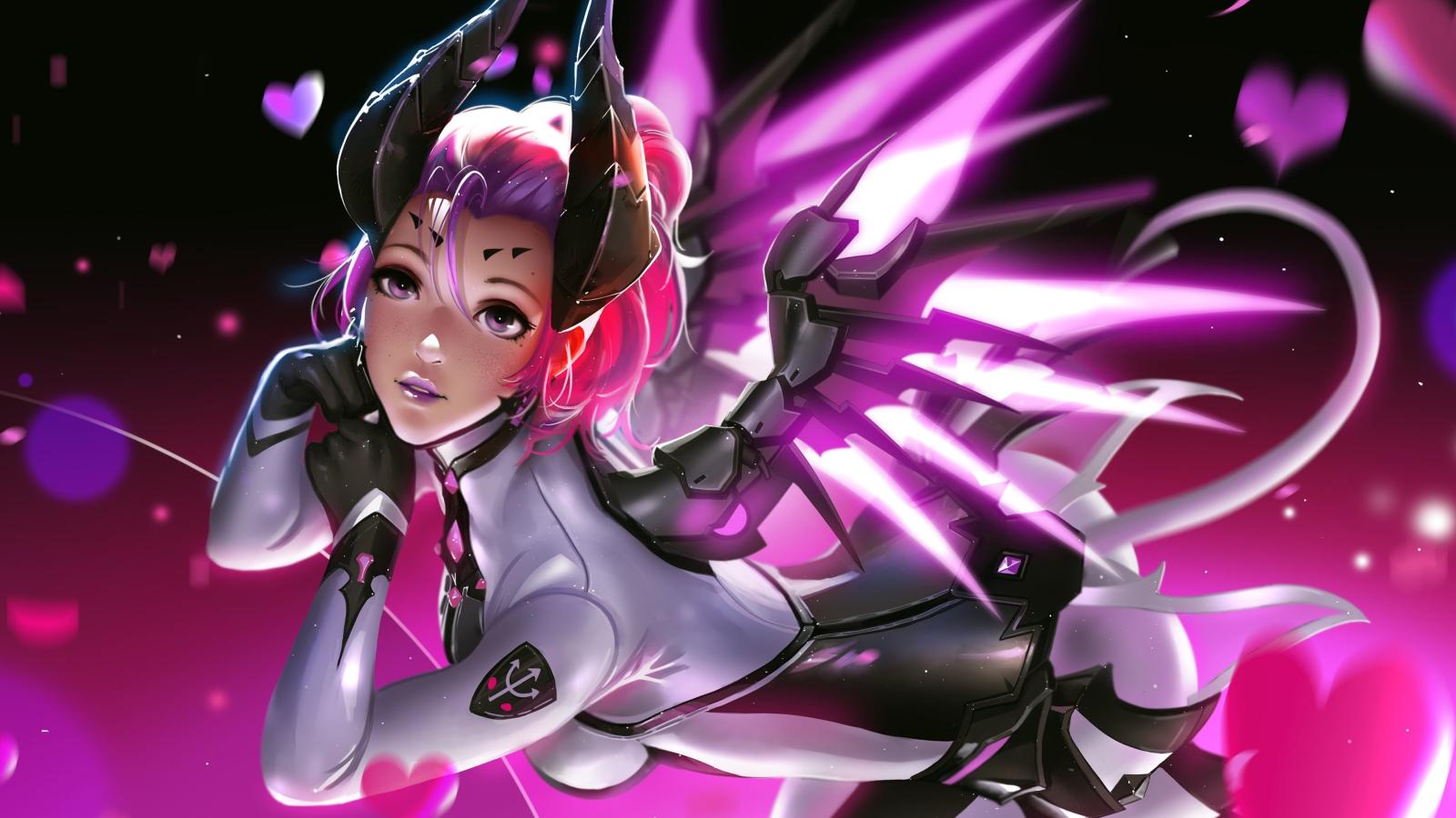 3840x2160 Mercy Overwatch Pink Artwork Girl 4k | Overwatch | Overwatch