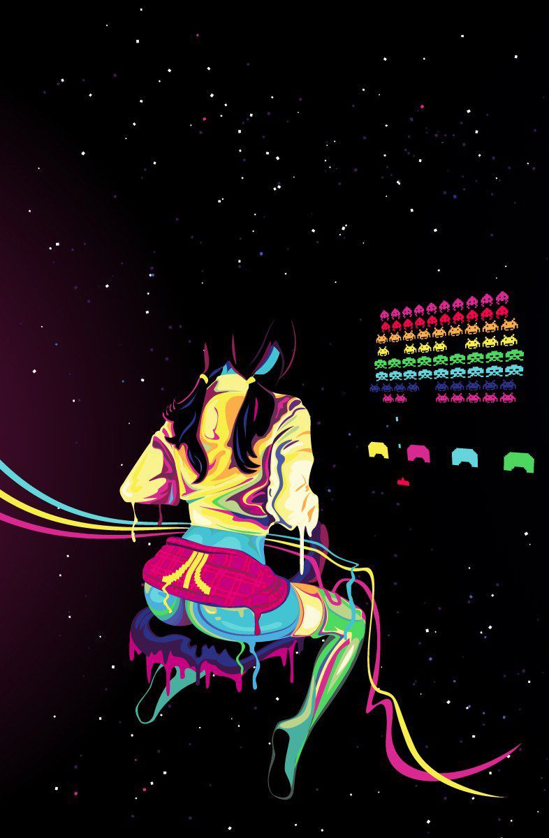 786x1200 Reto space gaming! | gaming | Gaming wallpapers, Wallpaper iphone