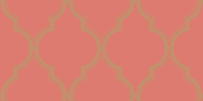 2400x2244 York Wallcoverings BH8336 Kashmir Luxury Trellis Wallpaper coral, metallic  gold