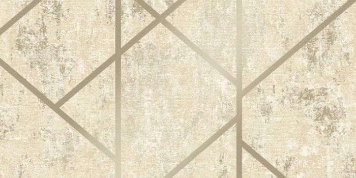 1000x1000 Milan Geo Metallic Wallpaper Neutral Gold
