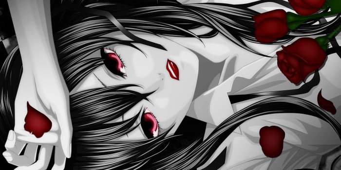 2560x1600 Red Eyes Anime Girl Background Wallpaper 22128 - Baltana