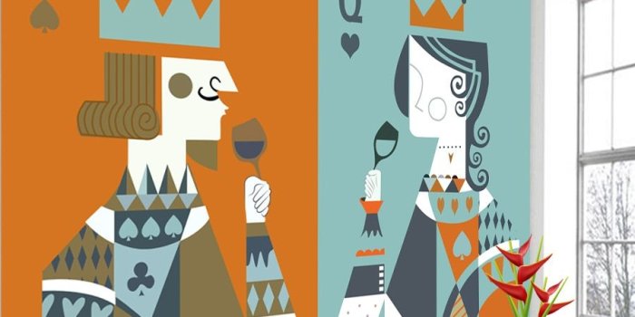 900x900 US $13.75 45% OFF|ShineHome Large Poker King Queen Child Wall Paper 3d  Wallpaper for Kids Boys Girls 3 d Living Room Walls Background  Wallpapers-in