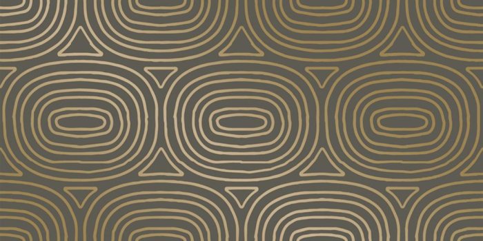 1000x1000 Taupe & Metallic Gold Ovals Removable Wallpaper