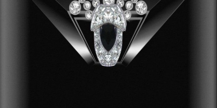 754x1283 Black & Silver Wallpaper... By Artist Unknown... | Awesome