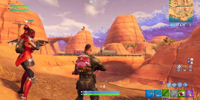 1920x1080 Fortnite Squad Leader and Valor Skin Widescreen Desktop Wallpaper