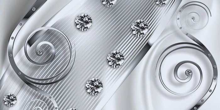 855x1400 Silver & White Wallpaper...By Artist Unknown... | Backgrounds