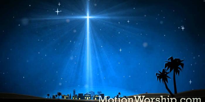 1280x720 Christmas Artwork Bethlehem Star HD Looping Background by Motion Worship