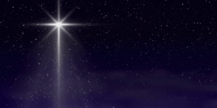 1920x1080 Christmas Star Sparkling With Clouds Loop Motion Background