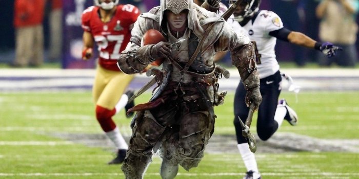 1332x850 Wallpaper field, the ball, ASSASSIN'S CREED 4 SUPER BOWL images for