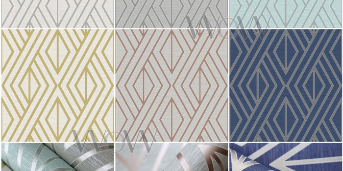 1600x1600 Details about PEAR TREE GEOMETRIC DIAMOND METALLIC TEXTURED WALLPAPER  SILVER ROSE GOLD BLUE