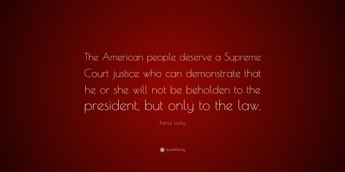 3840x2160 Patrick Leahy Quote: “The American people deserve a Supreme Court