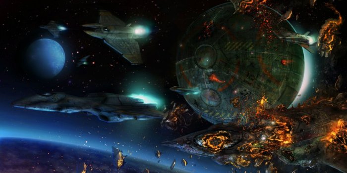 1348x700 40+ Sci-Fi Space Battle Wallpapers - Download at WallpaperBro