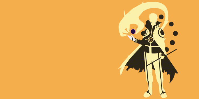 1920x1080 Made a Minimalist Wallpaper of Hokage Naruto in Bijuu Mode : Naruto