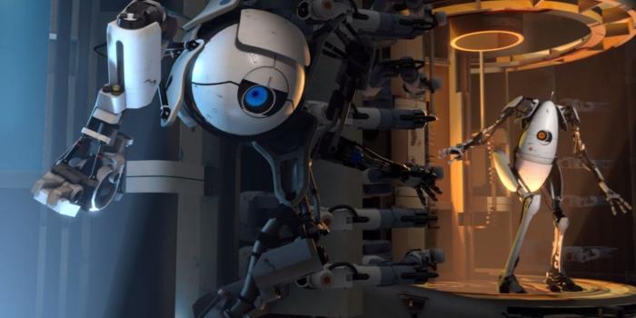 1332x850 Wallpaper portal 2, atlas, p-body images for desktop, section игры