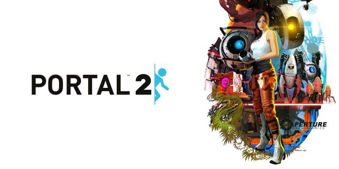 1920x1200 HD wallpaper: Portal 2 game cover, video games, Chell, P-body, Atlas