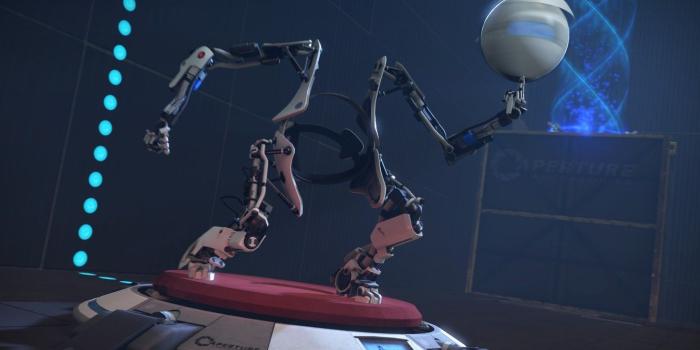 1332x850 Wallpaper Robot, Portal 2, Head, Atlas, Gesture images for desktop