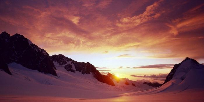 1440x900 Mountain Snow Sunset Wallpaper and Background Image | 1440x900 | ID