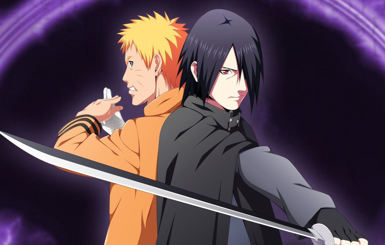 1332x850 Wallpaper sword, game, Sasuke, Naruto, anime, katana, ken, blade