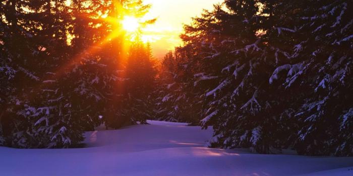 1920x1080 45+] Snowy Sunset Wallpaper on WallpaperSafari