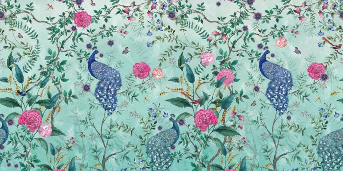 1089x800 MURAL - CHINOISERIE SPRING GREEN
