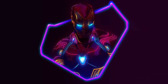 1920x1080 Neon Avengers Desktop Wallpapers - Avengers Neon Wallpaper 4k, Hd